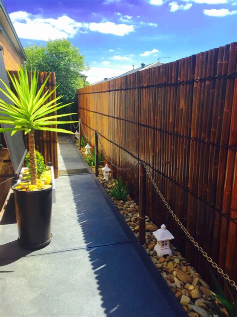 Outdoor Bamboo Privacy Fence