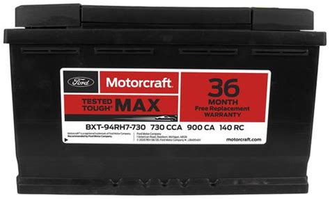 Motorcraft Tested Tough MAX Battery BXT94RH7730 | O'Reilly Auto Parts