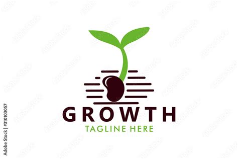 growth seed logo icon vector isolated Stock Vector | Adobe Stock