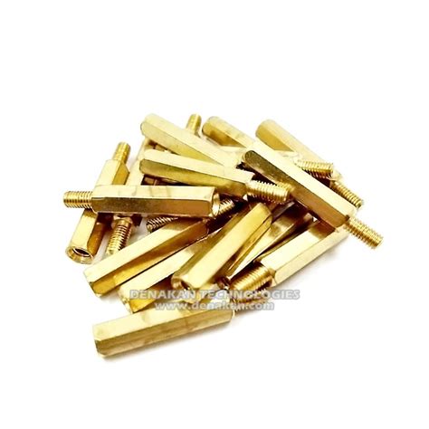 M3 x 20mm Hexagonal Brass PCB Standoff Spacer PCB Column 5pcs – Denakan Technologies