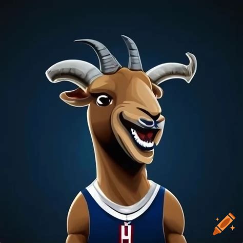 Goat mascot representing a prestigious american university