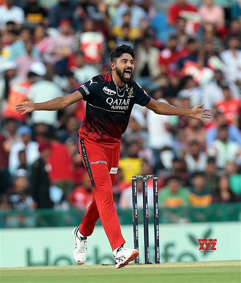 Mohali : RCB bowler Mohammed Siraj appeals successfully for LBW # ...