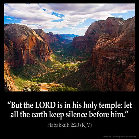 Habakkuk 2:20 Inspirational Image