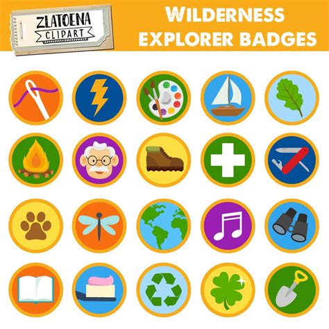 Wilderness Explorer Badges Printable