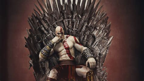 Kratos On Thrones Wallpaper,HD Games Wallpapers,4k Wallpapers,Images ...