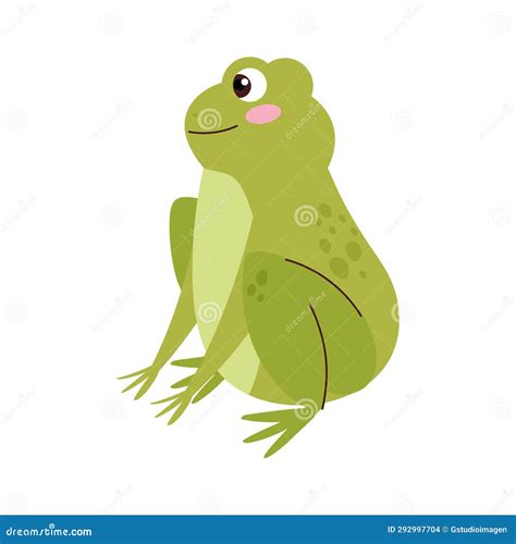 Frog animal side view stock illustration. Illustration of amphibia ...