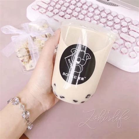 16oz Bubble Tea Cups Disposable Drinking Cups , Fancy Disposable Coffee ...