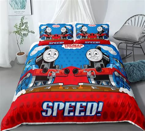 THOMAS TRAIN TWIN/FULL/QUEEN/KING Size Bed Duvet/Quilt Cover Set Pillowcase $39.99 - PicClick