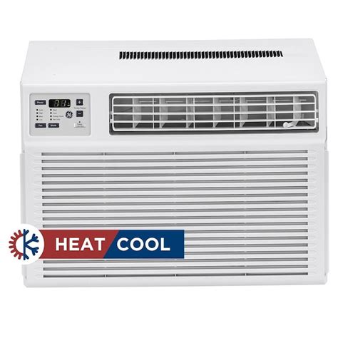 GE 550-sq ft Window Air Conditioner with Heater with Remote (230 Volts ...