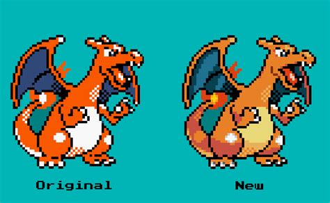 I retextured the Gen 2 Charizard sprite! This is my first time doing this and I really enjoyed ...