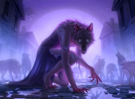 Werewolf Pack Leader MtG Art from Adventures in the Forgotten Realms Set by Miranda Meeks - Art ...