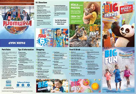 Theme Parks Maps of Gold Coast | Experience Oz