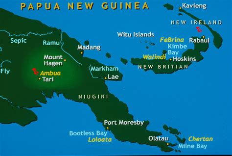 Highlands Map - Papua New Guinea - Mapcarta