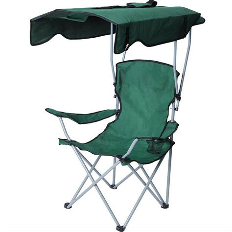 Portable Camping Chairs with Sun Shade Canopy Folding