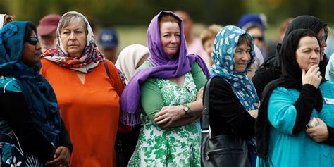 New Zealand women wear headscarves in display of solidarity - Business ...