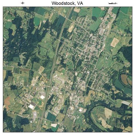 Aerial Photography Map of Woodstock, VA Virginia