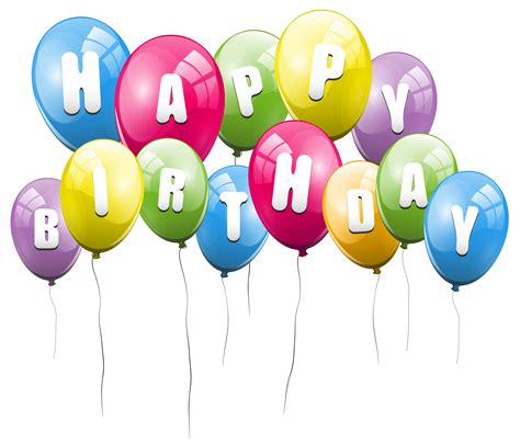 Birthday balloons free birthday balloon clip art free clipart images 4 - Clipartix