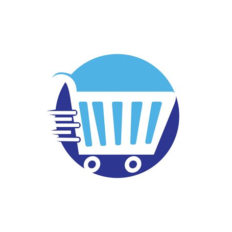 Shopping cart vector logo design. Shopping logo design. On-line ...