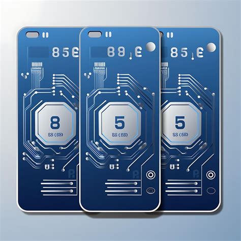 Premium AI Image | Computer Store Tag Card Metallic Finish HighTech Design Blu 2D Vector Design ...