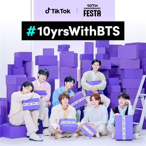 TikTok celebrates ten years with BTS in collaboration with 2023 BTS Festa #10yrsWithBTS | TikTok ...