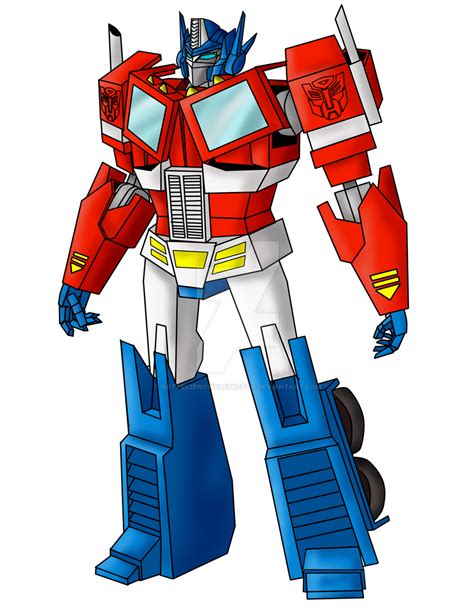 Redesign of Optimus Prime by ArtessZeroWolfSketch on DeviantArt