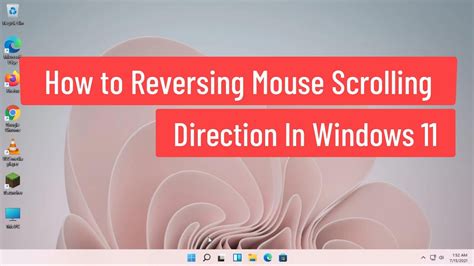 How To Change Mouse Scroll Direction Windows 11