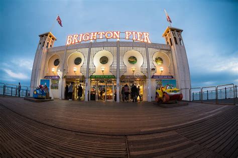 Brighton Pier editorial photo. Image of british, dusk - 71882396