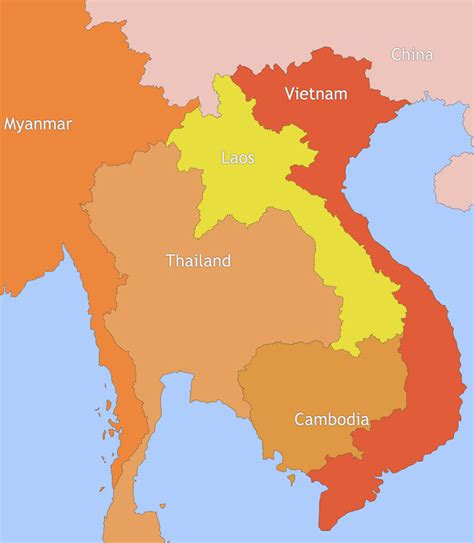 Vietnam And Thailand Map | Weather Us Map