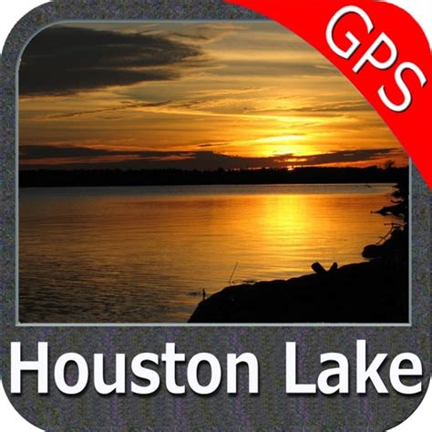 Lake Houston Texas GPS fishing map offline by Flytomap