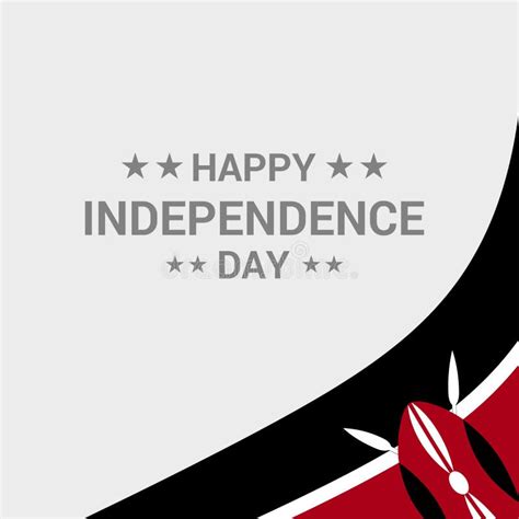 Kenya Independence Day Typographic Design with Flag Vector Stock Vector - Illustration of flag ...