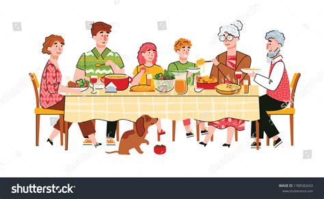 Family Dinner Drawing: Over 4,137 Royalty-Free Licensable Stock Vectors & Vector Art | Shutterstock