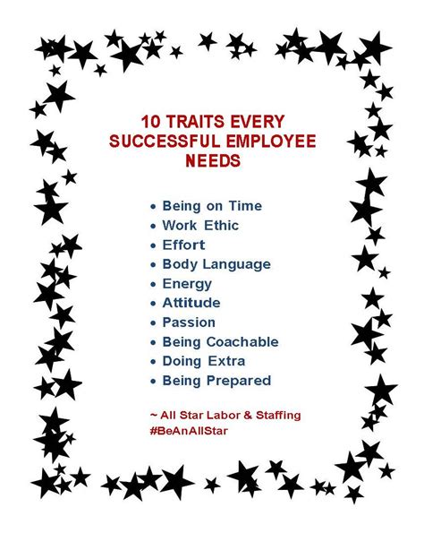 10 Traits That Every Successful Employee Needs | Success, Resume tips, 10 things