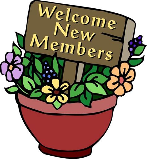 Welcome New Members Clip Art drawing free image download