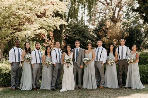 Featured Wedding: Kristin & Isaac — Park Winters | Sage green bridesmaid dress, Wedding ...