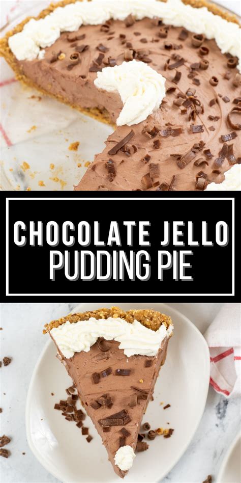 Chocolate jello pudding pie – Artofit