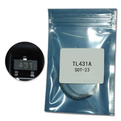 50db/tétel TL431 SOT23 Mosfet készlet feszültségszabályozó TL431 SOT-23 smd tranzisztoros mosfet ...