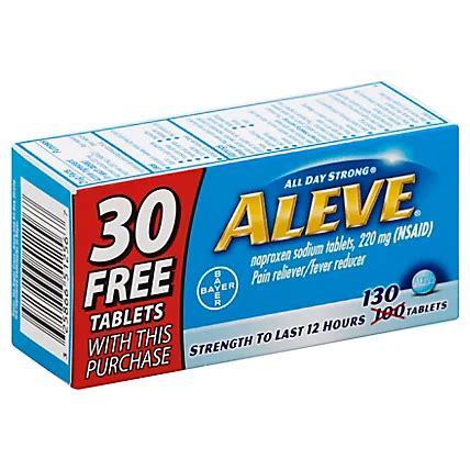 Aleve Tablets Bonus 220mg - 130 Count - Haggen