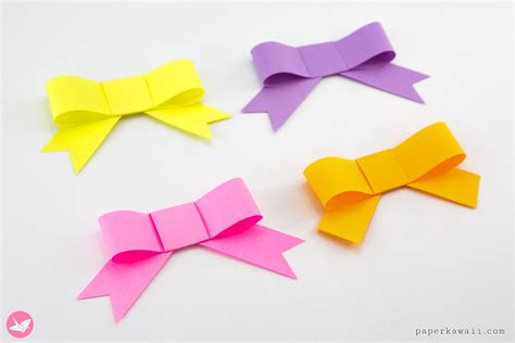 Easy Paper Bow Tutorial - Paper Kawaii