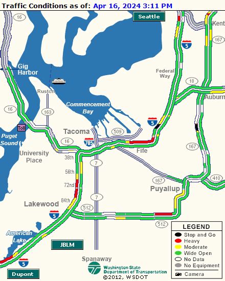 Tacoma Narrows Bridge Gig Harbor Traffic Cameras & Live Traffic Conditions