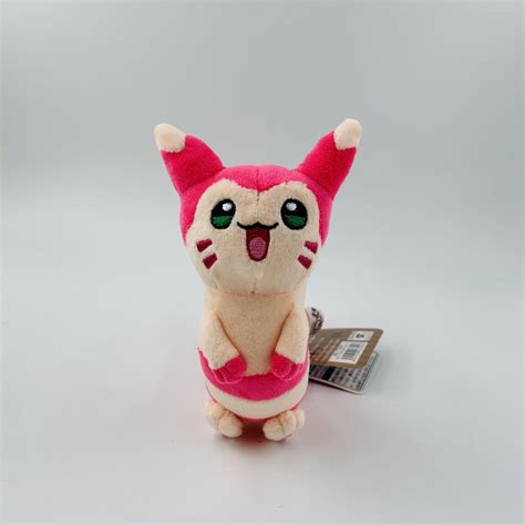 Pokemon Go Plush Shiny Furret 6" Pink Pocket Monsters Stuffed Toy Soft Doll