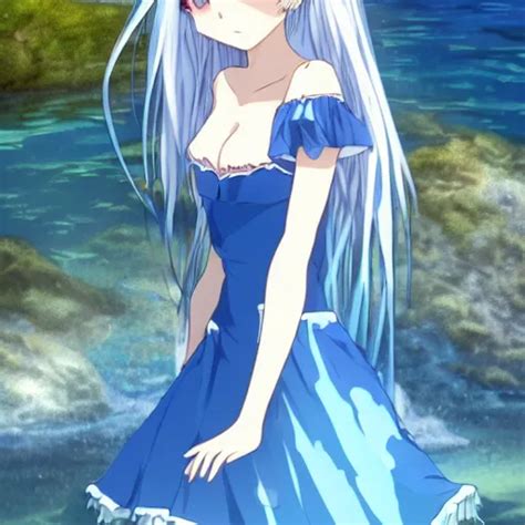 a very beautiful anime girl wearing a dress made of | Stable Diffusion | OpenArt