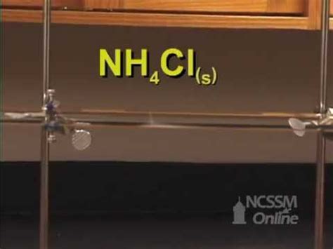 Hydrogen Chloride: Reaction Of Ammonia Gas And Hydrogen Chloride Gas