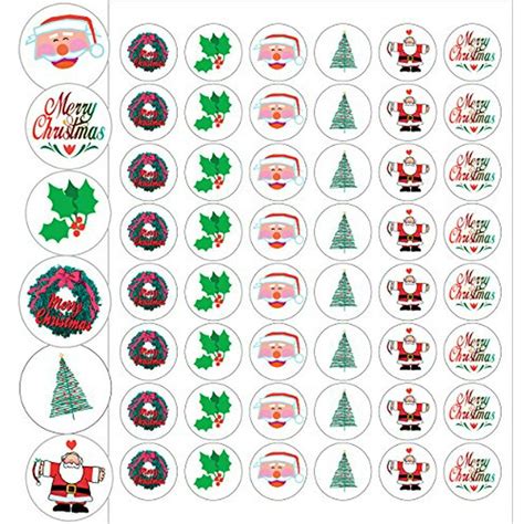 Assorted Christmas Envelope Seals - 1.2" Holiday Stickers - 144 Circle Stickers25184 - Walmart ...