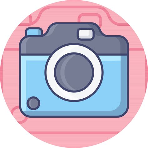 Camera Icon On Pink Background. 24324365 Vector Art at Vecteezy