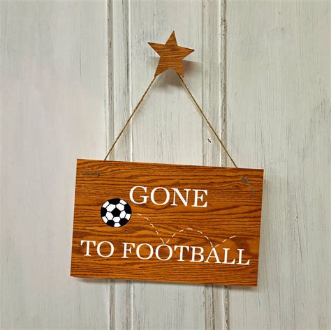 football sign by giddy kipper | notonthehighstreet.com