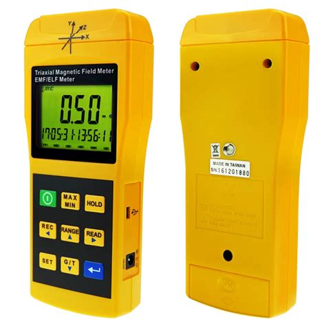 3 Axis EMF Electromagnetic Magnetic Field Gauss Meter EMF 30~2000HZ ...