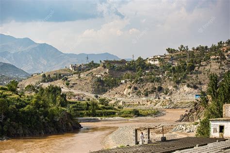 Premium Photo | Traditional pakistani village houses on the hill in ...