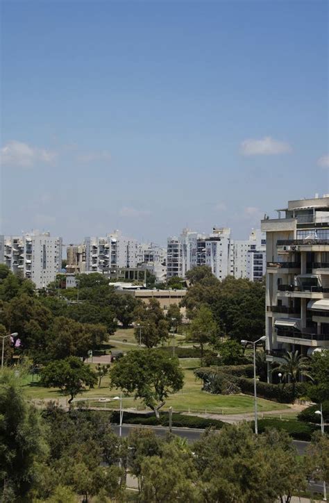 View of the City Ashdod, Israel from the Park Park Ashdod-Yam Stock ...