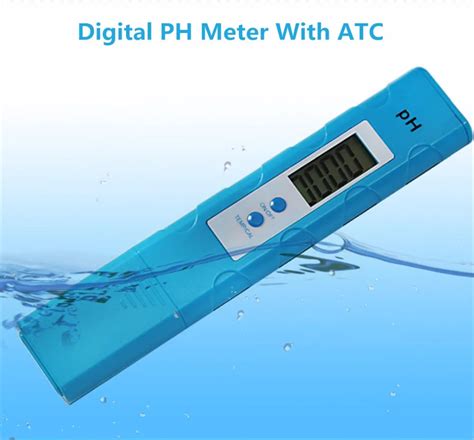 New Professional Handheld Waterproof Digital PH meter High Accuracy +/ 0.1PH with ATC Automatic ...