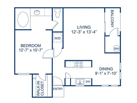 Bloom Apartments Floor Plans | Las Vegas, NV Apartment floor layout